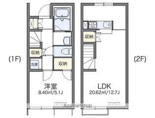 レオネクスト下宮永Ⅱ番館【103号室】の間取り