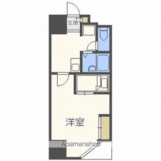 CANVASSすすきの【4階】の間取り