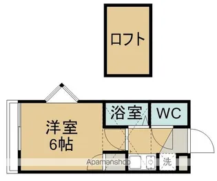 アップルハウス六十人町【101号室】の間取り
