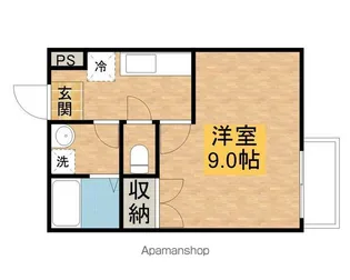 アバンセ聖徳【209号室】の間取り