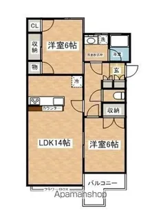 くらうん【201号室】の間取り