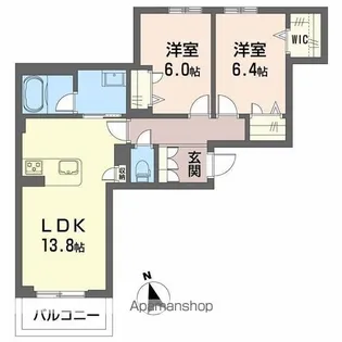 ハワードコート【2階】の間取り