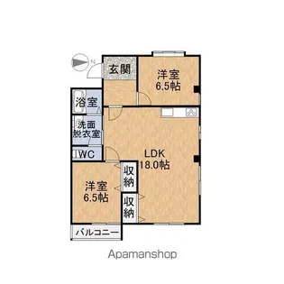ヴィラ新橋【401号室】の間取り
