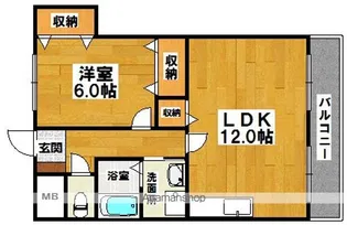 サニーコート中百舌鳥(中百舌鳥町)【4階】の間取り