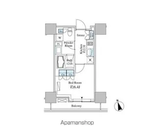 ベルファース芝浦タワー【11階】の間取り