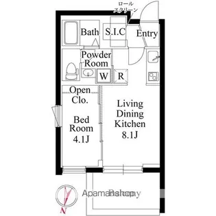 CASA PIAZZA 桜新町【1階】の間取り