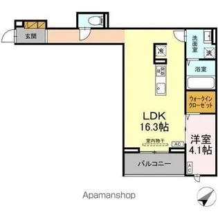 CLASSEUM都賀【3階】の間取り