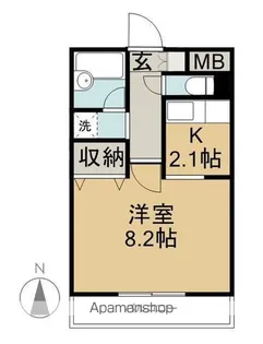 HER’S銀杏町【3階】の間取り