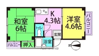 メゾンAY【301号室】の間取り