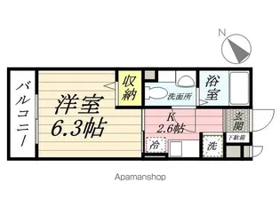 ゴールドヒルズ【1階】の間取り