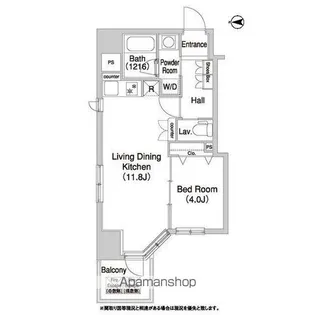 コンフォリア浅草橋DEUX【2階】の間取り