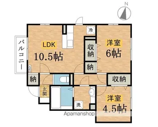 プレジール【1階】の間取り