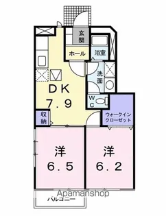 エクセレントヴィラ A棟【1階】の間取り