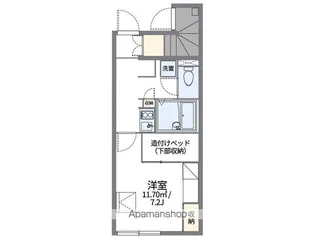 レオパレス沢田南【103号室】の間取り