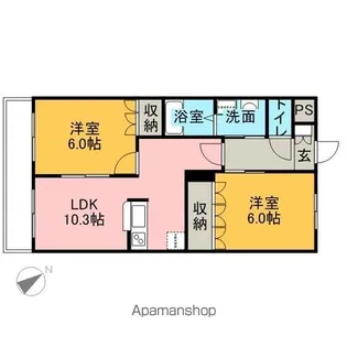 ハーモニーランド【2階】の間取り