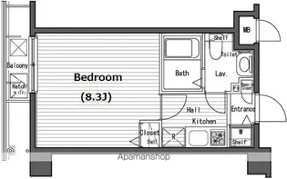 1Kの間取り画像