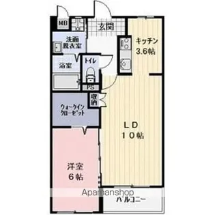 CAMPAGNE A【101号室】の間取り