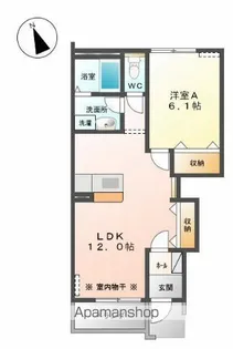 アンジュ【103号室】の間取り