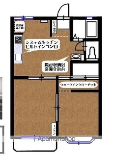 メゾンファミーユ【202号室】の間取り