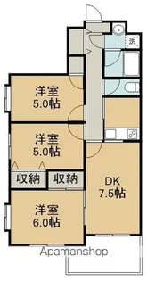 シェ・ブランシュ【3階】の間取り