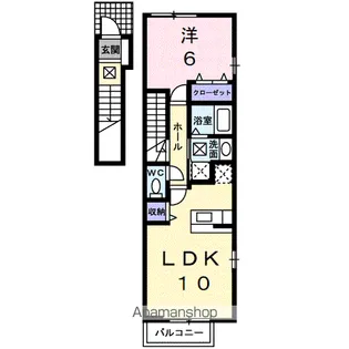 パラッツオⅠ【2階】の間取り