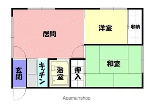 COCO724A【101号室】の間取り