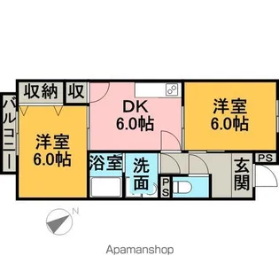 メゾン瑞浪Ⅱ【201号室】の間取り
