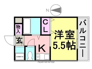レファインド西難波【303号室】の間取り