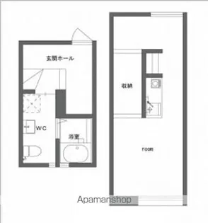 ラトリエ千代田町【E号室】の間取り