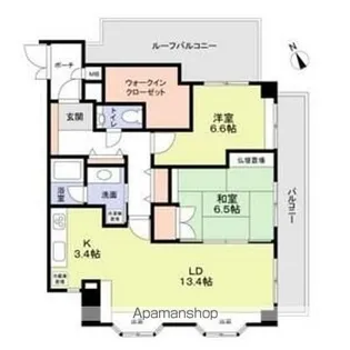 ルベールデュソレイユ【4階】の間取り