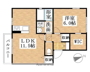 カーサ・レガート【2階】の間取り