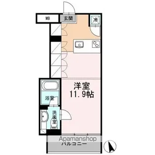 カスタリア目黒長者丸【1階】の間取り