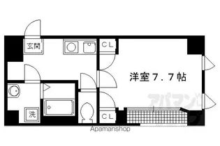 バウハウス北山【203号室】の間取り