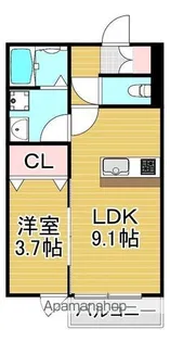 CS津福【3階】の間取り