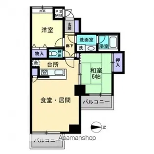 ベルマリオ本川公園【3階】の間取り