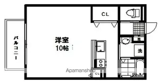 レヴァムール中島丁【1階】の間取り