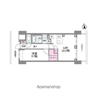 シーズンフラッツ今池NORTH【3階】の間取り