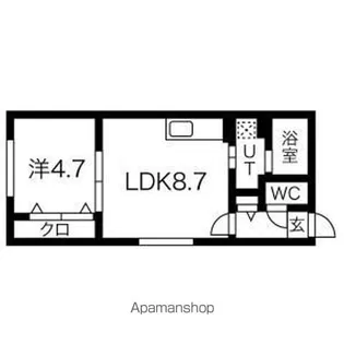 ASTER TOYOHIRA(アステールトヨヒラ)【4階】の間取り