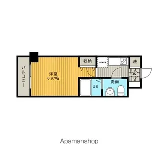 エコロジー潮見レジデンス【6階】の間取り