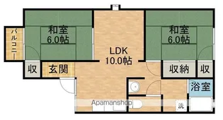 ハピネスエル【2階】の間取り