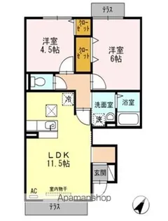 セジュール桜木【1階】の間取り