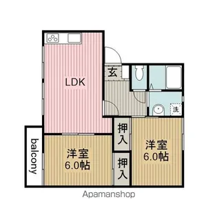 フレグランス桜C【102号室】の間取り