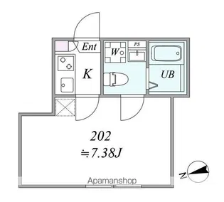 INTERVIA KAMATA【2階】の間取り