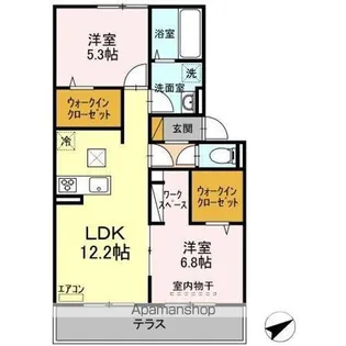 レンヌ【1階】の間取り