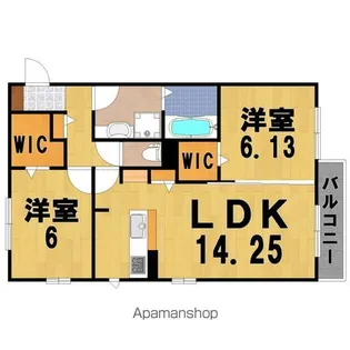 ビアンシャンテ【2階】の間取り