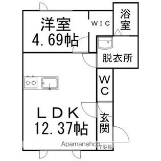 ルミナーレ公園A【1階】の間取り
