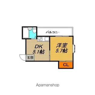 千成山下マンション【2階】の間取り