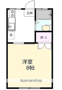 メゾン ル シュクル【202号室】の間取り