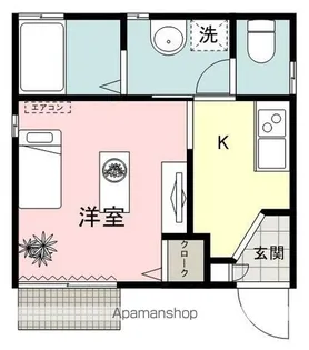 ソレイユ・ルヴァン【102号室】の間取り