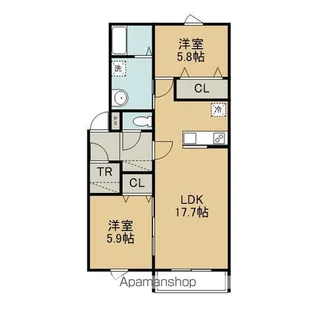 パストラル№Ⅳ【302号室】の間取り